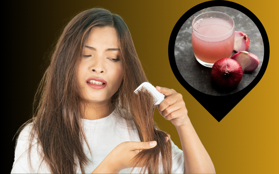 science of onion juice for hair growth