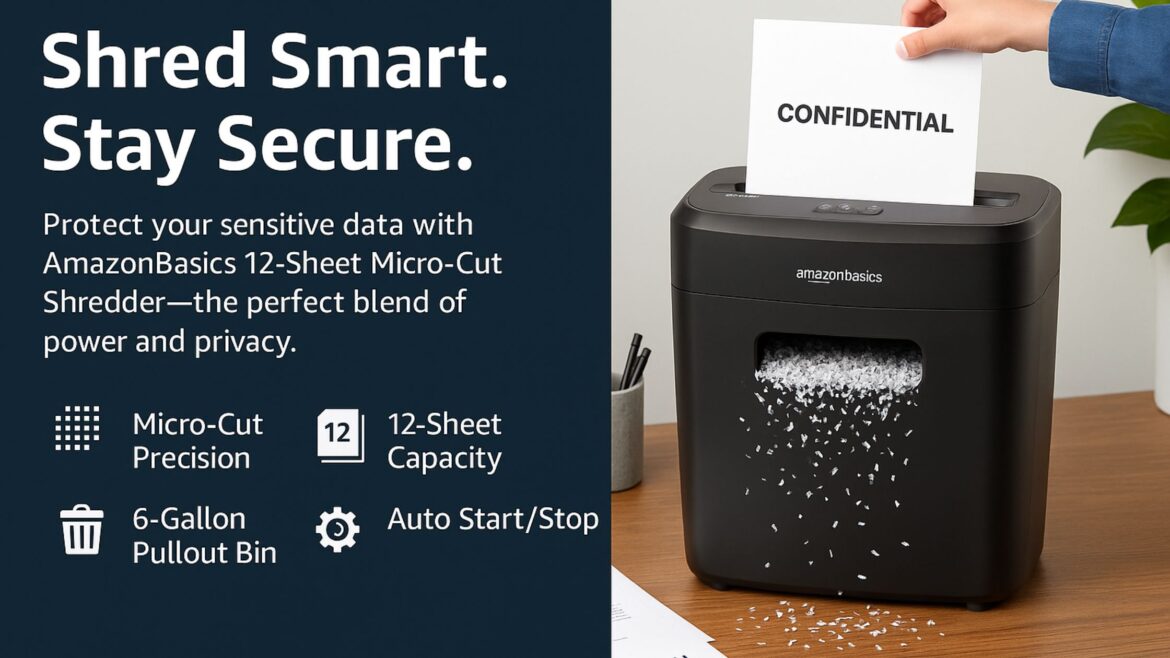 AmazonBasics 12-Sheet Micro-Cut Shredder Review